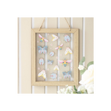 Floral Bug Print Glass Wall Hanging