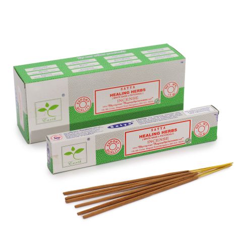 Special Satya Healing Herbs Incense Sticks - White Sage & Patchouli