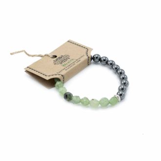 Faceted Crystal Bracelet - Magnetic Jade