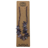 Longstone Crystal Necklace - Amethyst