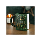 Green Witch Book Shaped Mug