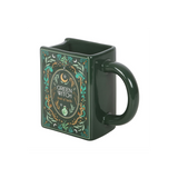 Green Witch Book Shaped Mug