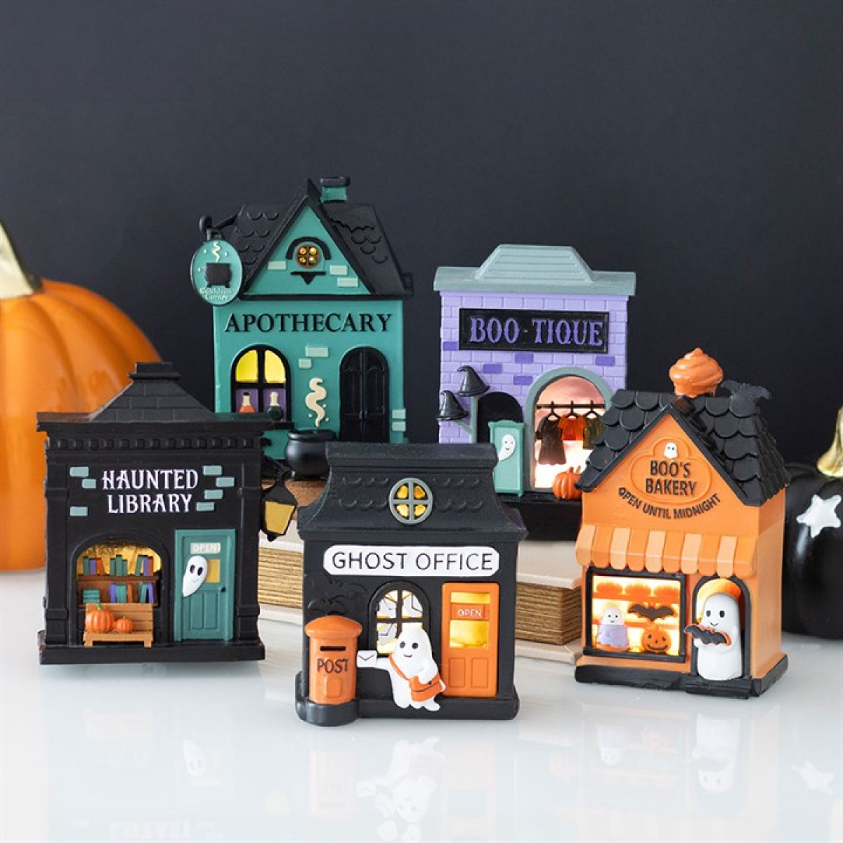 Halloween LED village decoration collection