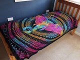 Single Elephant Tie-Dye Wall Hanging
