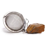Raw Crystal Tiger's Eye Tea Strainer