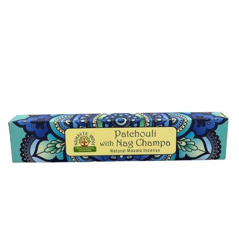 Patchouli & Nag Champa Namaste Mandala Masala Incense Sticks