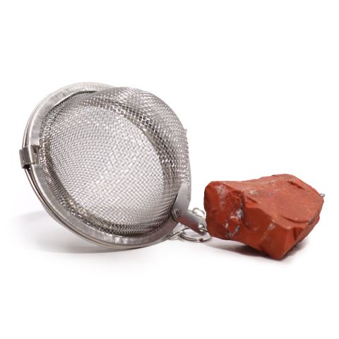 Raw Crystal Red Jasper Tea Strainer
