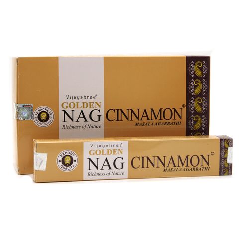 Vijayshree Golden Nag cinnamon incense sticks 15g box