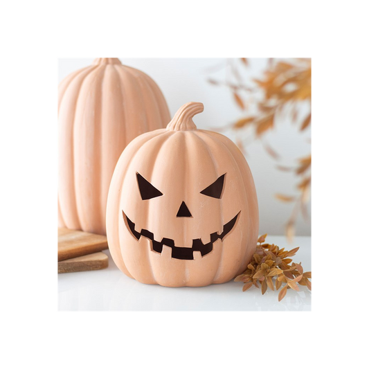 22cm terracotta jack-o'-lantern pumpkin Halloween decoration