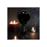 Small Black Crystal Ball on Stand
