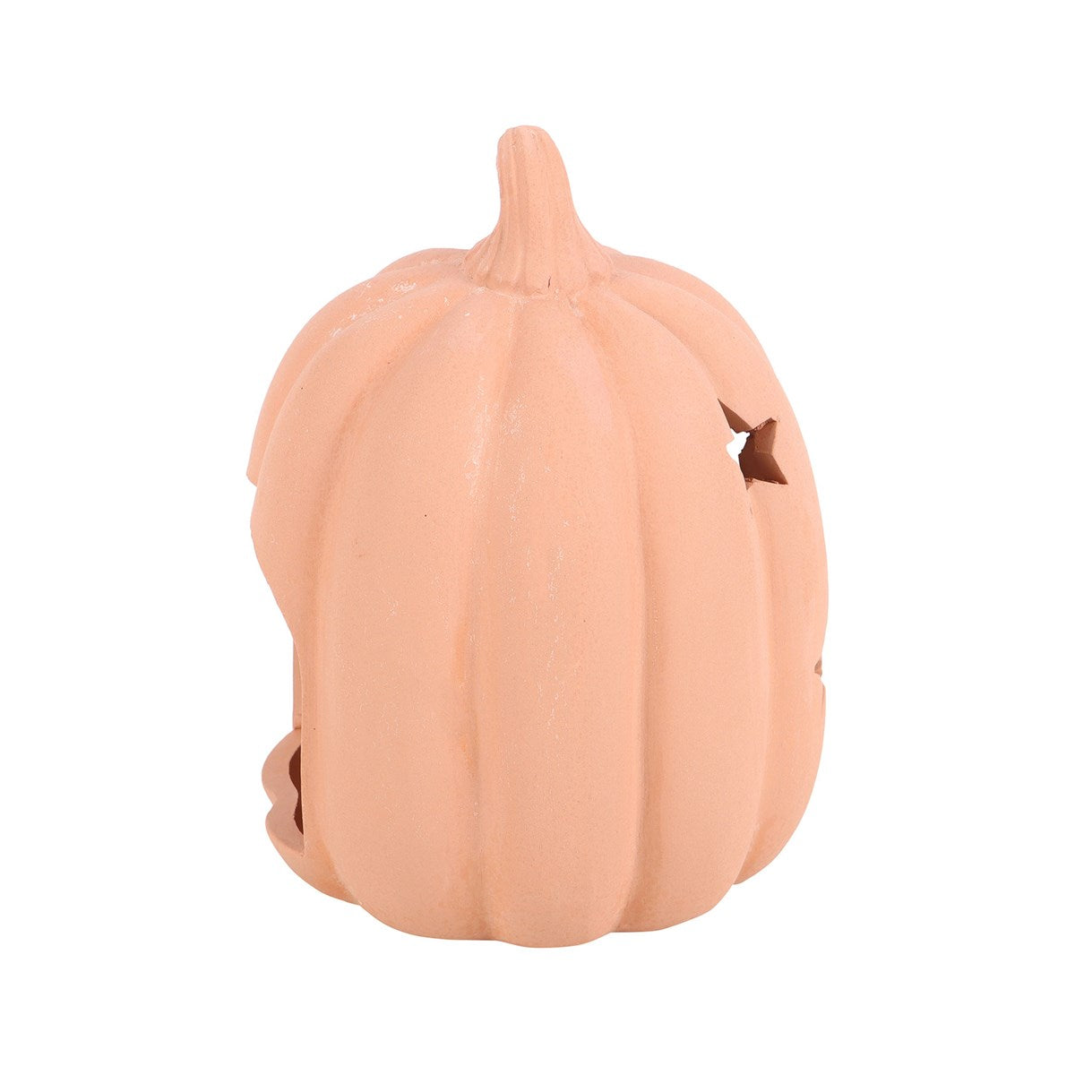 9cm Terracotta Star Pumpkin Tealight Holder