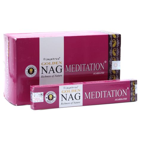 Vijayshree Golden Nag Meditation incense sticks 15g box