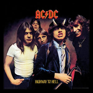 AC/DC Highway to Hell 12" Album Cover Framed Print