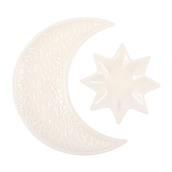 Crescent Moon & Star Trinket Dish Set
