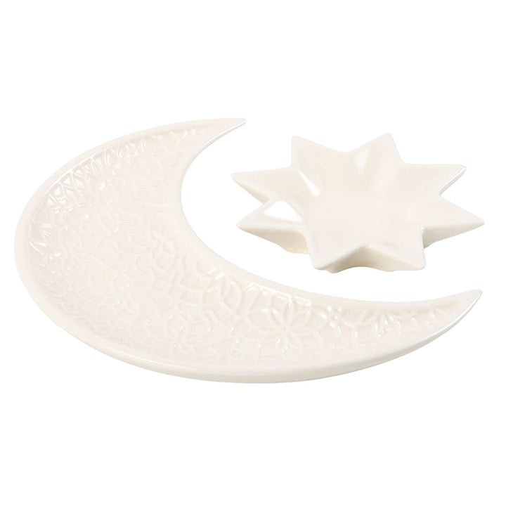 Crescent Moon & Star Trinket Dish Set