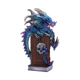 A Tale of Dragons Skull Book Figurine