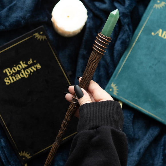 Abundance Green Aventurine Crystal Point Wand