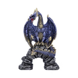Acko Metallic Blue Dragon Figurine