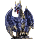 Acko Metallic Blue Dragon Figurine