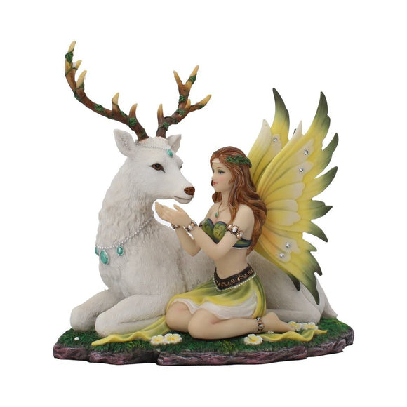 Adoration Deer & Fairy Figurine