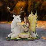 Adoration Deer & Fairy Figurine