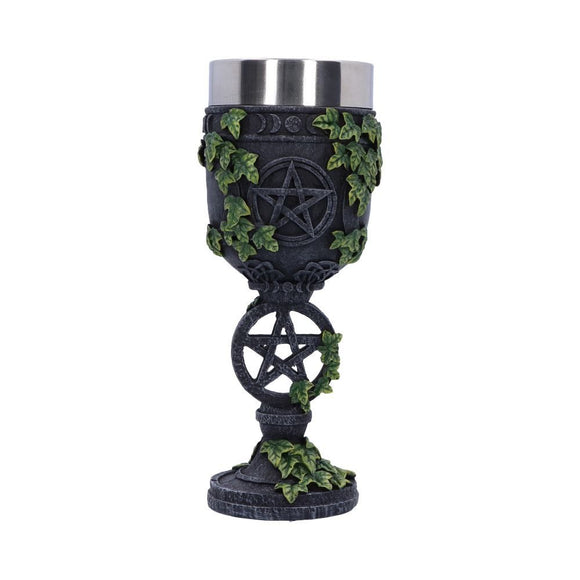 Aged Wiccan Pentagram Goblet
