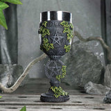 Aged Wiccan Pentagram Goblet