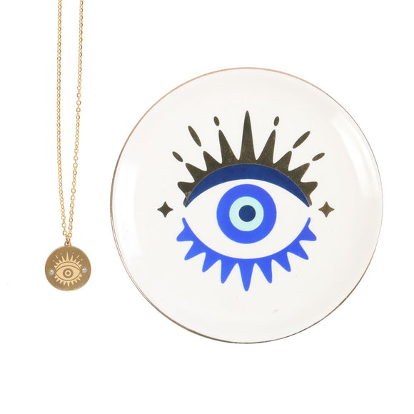 All Seeing Eye Necklace & Trinket Dish