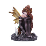 Amber Auburn Crystal Fairy Figurine