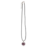 Amethyst Crystal Heart Necklace