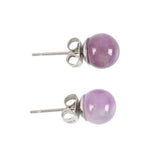 Amethyst Crystal Stud Earrings
