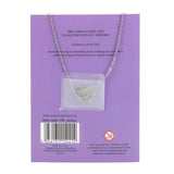 Amethyst Crystal Moon Necklace on Greetings Card