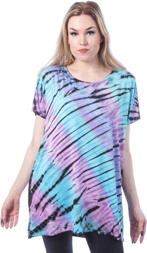 Anica Top - Pink/Blue