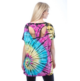 Anica Rainbow Tie-Dye Top