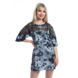 Aura Grey Tie-Dye Dress