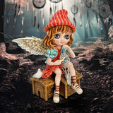 Autumn Fae Fairy Figurine with Dreamcatcher