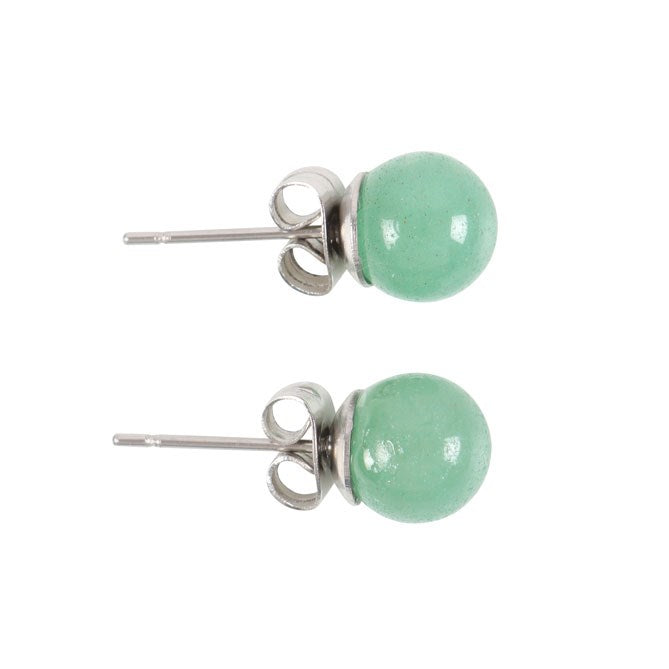 Aventurine Crystal Stud Earrings