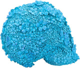 Azure Afterlife Blue Floral Skull