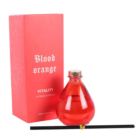 Blood Orange Vitality reed diffuser and packaging