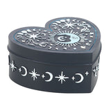 Blue Moon Heart Trinket Box