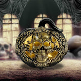 Baroque Harvest Black Pumpkin Ornament