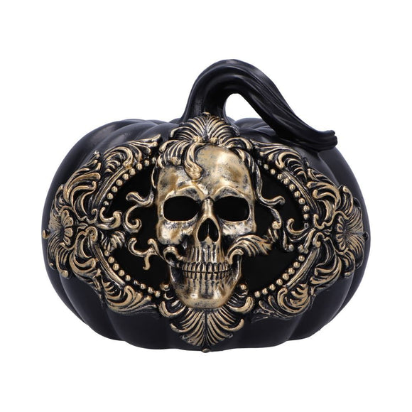 Baroque Harvest Black Pumpkin Ornament