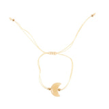 Be Brave Yellow Jade Crystal Moon Bracelet