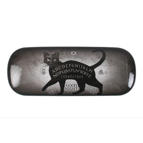 Black Cat Ouija Board Glasses Case by Alchemy