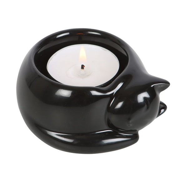 Black Cat Tealight Candle Holder