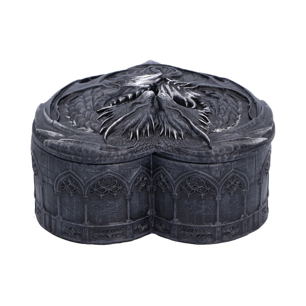 Back view of Black Dragon Heart trinket box