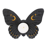 Black Moth Tealight Candle Holder