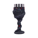Black Chinese Dragon Coil Goblet