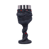 Black Chinese Dragon Coil Goblet