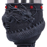 Black Chinese Dragon Coil Goblet